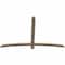Ekena Millwork Bellingham Smooth Timber Gable Bracket, Douglas Fir, 72"W x 45"H x 1 1/2"D x 3 1/2"F, 15/12 Pitch GBW072X45X0204BEL00SDF - alternate 5